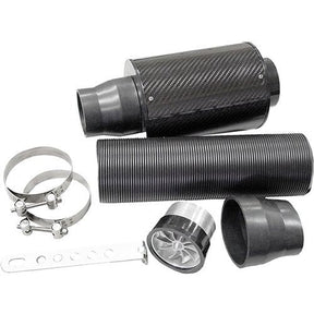 Air Filter Kit Carbon With Flexible Inlet Pipe Turbine Design - JetCo