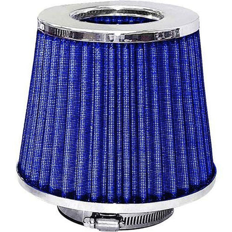 Air Filter Pod Style Chrome Top/Blue Filter - JetCo | Universal Auto Spares