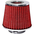 Air Filter Pod Style Chrome Top/Red Filter - JetCo