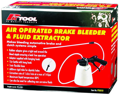 Air Operated Brake Bleeder & Fluid Extractor - PKTool | Universal Auto Spares