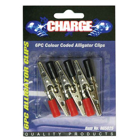 Alligator Clips 6 Piece 5AMP - Charge