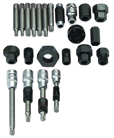 Alternator Pulley Remover Kit 23 Piece 1/2" DR - PKTool