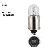 Bay. Cap 12V 2W BA7S 1 = Box OF 10 B240 - eXelite | Universal Auto Spares