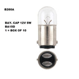 Bay. Cap 12V 5W BA15D 1 = Box OF 10 B260A - eXelite | Universal Auto Spares