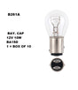 Bay. Cap 12V 10W BA15D 1 = Box OF 10 B261A - eXelite | Universal Auto Spares