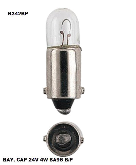 Bay. Cap 24V 4W BA9S B/P B342BP - eXelite | Universal Auto Spares