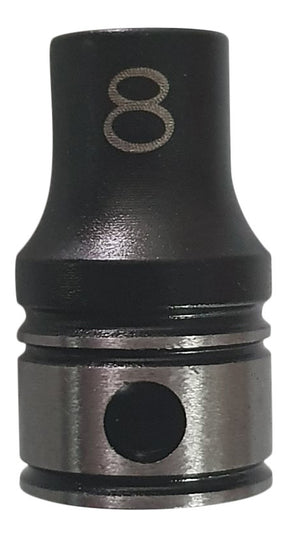 3/8" Drive 6-point 8mm Size Range Thin-Wall Impact Socket 1014008B - Dual Action