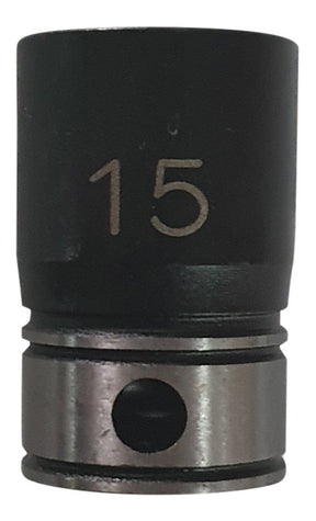 3/8" Drive 6-point 15mm Size Range Thin-Wall Impact Socket 1014015B - Dual Action