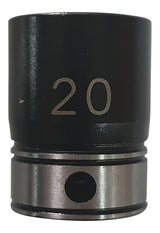 3/8" Drive 6-point 20mm Size Range Thin-Wall Impact Socket 1014020B - Dual Action