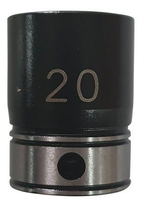 3/8" Drive 6-point 20mm Size Range Thin-Wall Impact Socket 1014020B - Dual Action