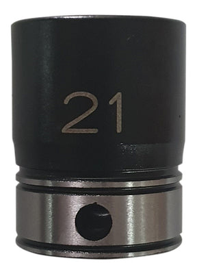 3/8" Drive 6-point 21mm Size Range Thin-Wall Impact Socket 1014021B - Dual Action