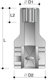 13mm x 1/2 DR 6PT Thin Wall Socket - Action Industrial | Universal Auto Spares