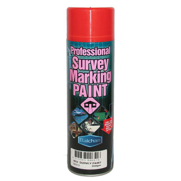 Professional Survey Marking Paint 350g - Balchan Red