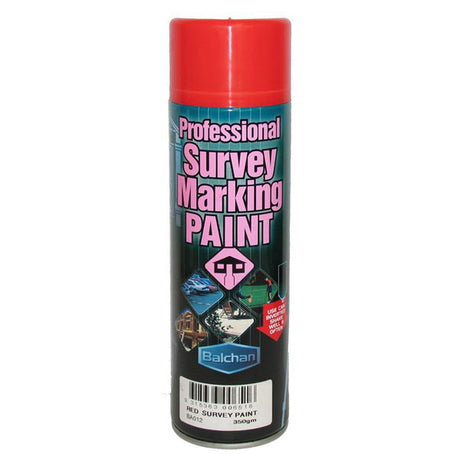 Professional Survey Marking Paint 350g - Balchan Red