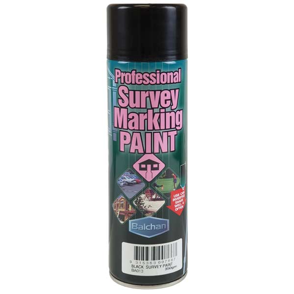 Professional Survey Marking Paint 350g - Balchan Black