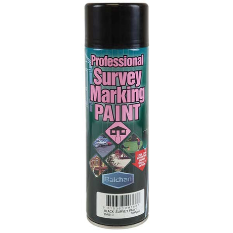 Professional Survey Marking Paint 350g - Balchan Black