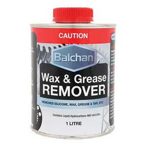 Wax & Grease Remover (Removes Silicone, Wax, Grease & Tar) 1 Litre - Balchan | Universal Auto Spares