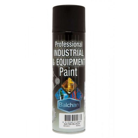 Professional Gloss Black Industrial & Equipment Paint 400g - Balchan | Universal Auto Spares