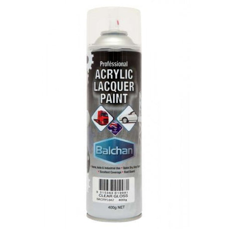 Acrylic Clear Gloss 400g - Balchan | Universal Auto Spares