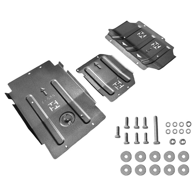 3Pcs Bash Plates 4mm Thick Steel Fit For Ford Ranger PX MK1 MK2 MK3 For Mazda BT50 2012-2020 BASHP-FD003-NEW - Machter