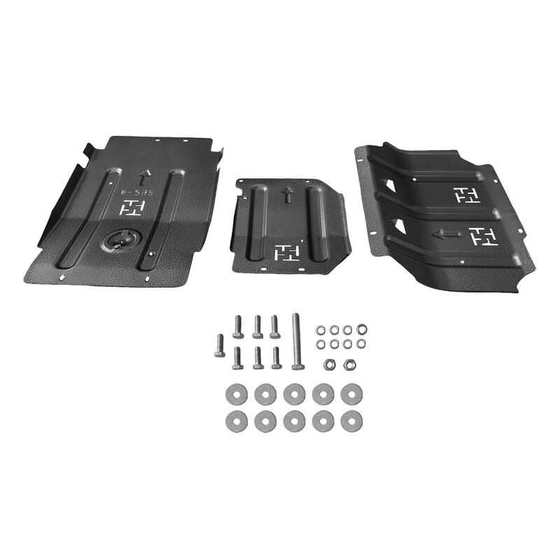 3Pcs Bash Plates 4mm Thick Steel Fit For Ford Ranger PX MK1 MK2 MK3 For Mazda BT50 2012-2020 BASHP-FD003-NEW - Machter