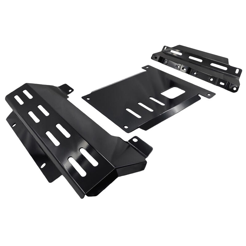 Black Bash Plates Fit For Mazda BT50 For Isuzu D-Max TFS TFR Sump Guard Underbody Protect 2020-ON BASHP-MA001 - Machter