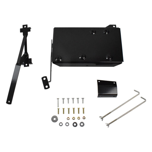 Dual Battery Tray Fit For Nissan GU Patrol 3.0litre 4.2litre Diesel TDI Intercooled Black BATA-NS001-BLACK - Machter