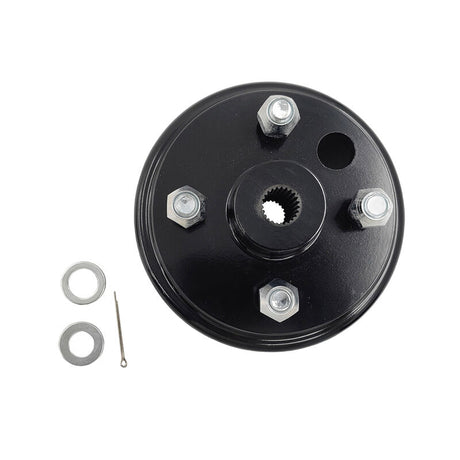 Golf Cart Brake Drum Hub Assembly Fit For EZGO TXT Electric Vehicles 19186G1 1982-ON BDRUM-002-1PCS - Machter