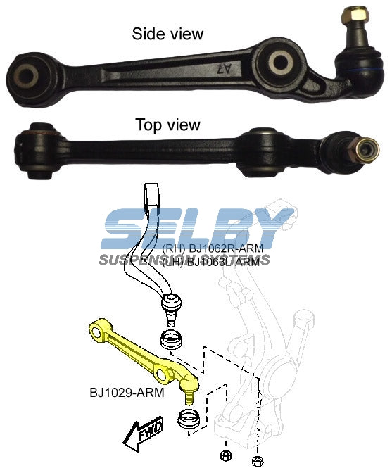 Arm LWR CTRL (F) Fits Mazda 6 GG GY 03-08 BJ1029-ARM - Selby