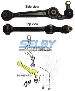 Arm LWR CTRL (F) Fits Mazda 6 GG GY 03-08 BJ1029-ARM - Selby