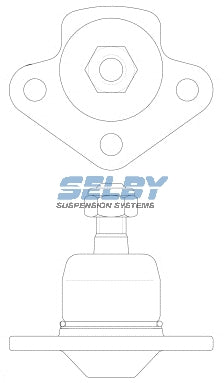 Ball Joint Upper Fits Cortina TE, TF BJ123 - Selby | Universal Auto Spares