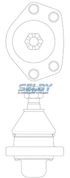 Ball Joint Upper Fits Corona MKII, RT104, RT118 BJ128 - Selby | Universal Auto Spares