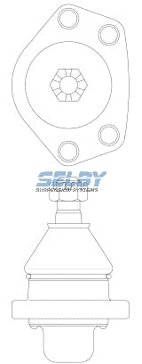 Ball Joint Upper Fits Corona MKII, RT104, RT118 BJ128 - Selby | Universal Auto Spares