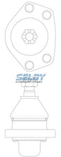 Ball Joint Upper Fits Corona MKII, RT104, RT118 BJ128 - Selby | Universal Auto Spares