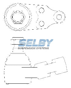 Ball Joint Lower Fits Transit Van BJ1300 - Selby | Universal Auto Spares