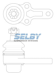 Ball Joint Lower Fits Skyline C210 200B, 240K, 280ZX BJ151 - Selby | Universal Auto Spares
