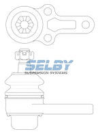 Ball Joint Lower Fits Skyline C210 200B, 240K, 280ZX BJ151 - Selby | Universal Auto Spares