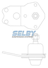 Ball Joint Lower Fits TE-TF Cortina BJ152 - Selby | Universal Auto Spares
