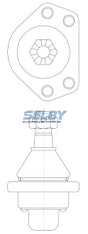 Ball Joint Upper Fits Liteace CM20, YM2, CM3, KM3, YM, Tarago YR2, CR2 BJ173 - Selby | Universal Auto Spares