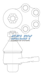 Ball Joint Lower Fits Datsun 120Y, Sunny B310, 1200 UTE BJ176 - Selby | Universal Auto Spares