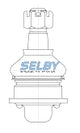 Ball Joint Lower Fits Bluebird 910, Gazelle S12 BJ178 - Selby | Universal Auto Spares