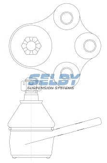 Ball Joint Lower Fits Astra TR, Calibra YE, Camira JB, JD, JE BJ185 - Selby | Universal Auto Spares
