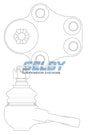 Ball Joint Lower Fits Jackaroo UBS13, 16, 52, Rodeo KB20, 25, 40, 41, TFS17, 54 4WD BJ202 - Selby | Universal Auto Spares