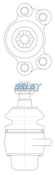 Ball Joint Upper Fits Rodeo 06/81-04/89 BJ203 - Selby | Universal Auto Spares