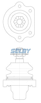 Ball Joint Upper Fits Navara, Pathfinder D21 1/86 - 3/97, Urvan E2 BJ205 - Selby | Universal Auto Spares