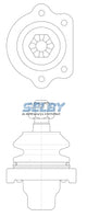 Ball Joint Upper Fits Navara, Pathfinder D21 1/86 - 3/97, Urvan E2 BJ205 - Selby | Universal Auto Spares