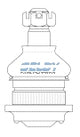 Ball Joint Upper Fits L200 MB - MD, L300 SC - SE, Pajero NA - NG, Triton Me, MH BJ214 - Selby | Universal Auto Spares