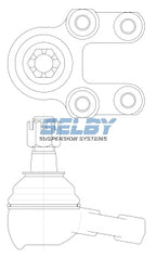 Ball Joint Lower Fits Navara D21 4WD BJ222- Selby | Universal Auto Spares