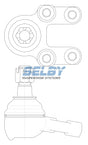 Ball Joint Lower Fits Navara D21 4WD BJ222- Selby | Universal Auto Spares