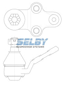 Ball Joint Lower Fits Corolla AE80, AE82 BJ233 - Selby | Universal Auto Spares